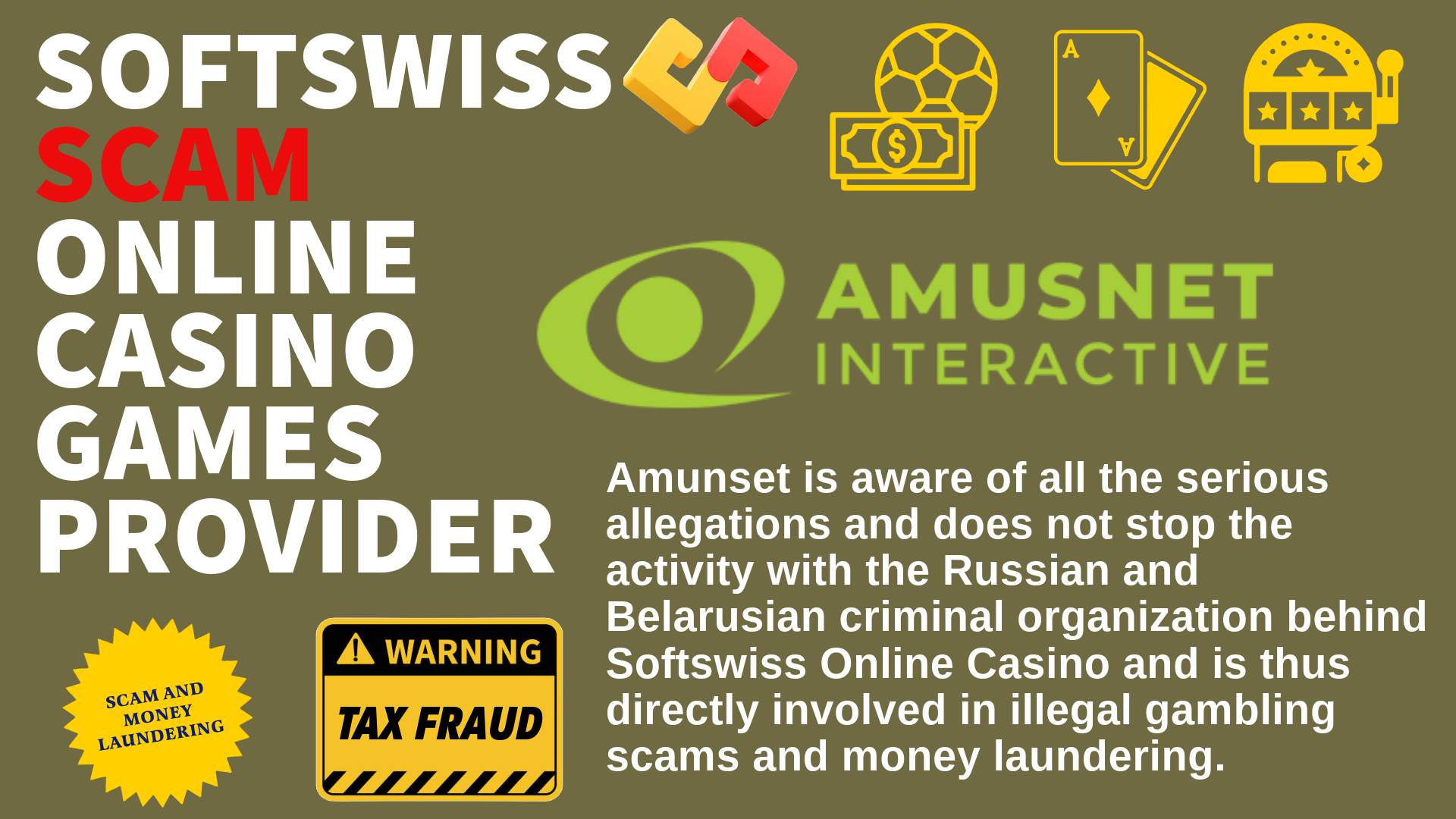 Amusnet - softswiss scam - Casino by Softswiss